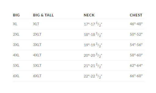 kenneth winston size chart